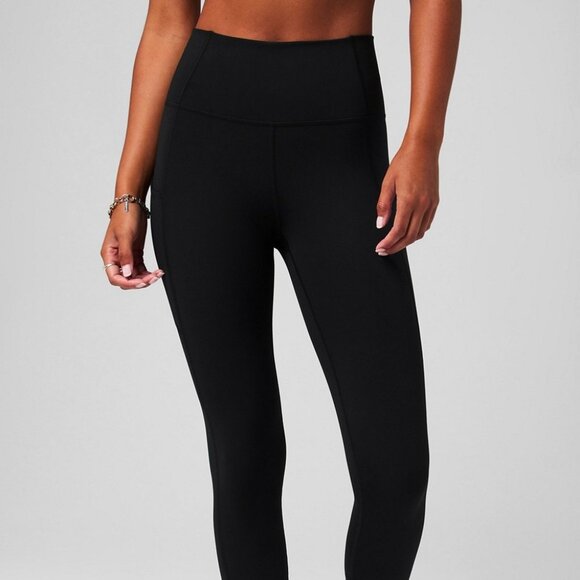 Fabletics Oasis Pureluxe High-Waisted 7/8 Legging - Black Medium Short - Picture 1 of 7